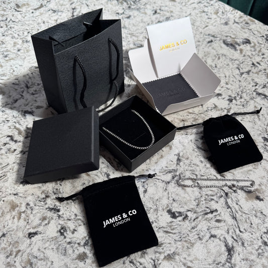 3mm Silver Chain & Bracelet Gift Set