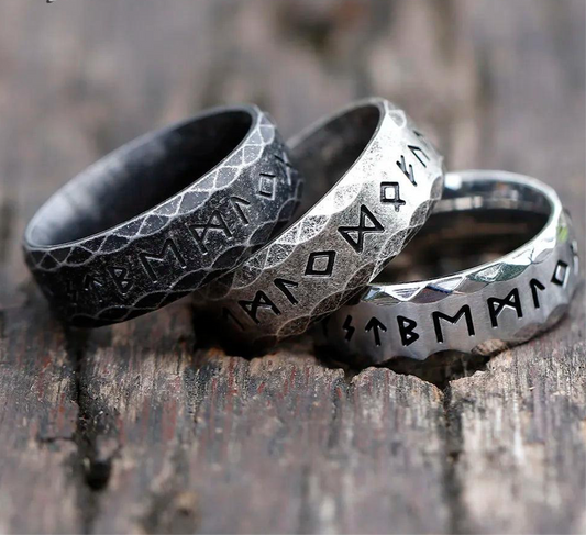 Men's 316L Stainless Steel Viking Ring