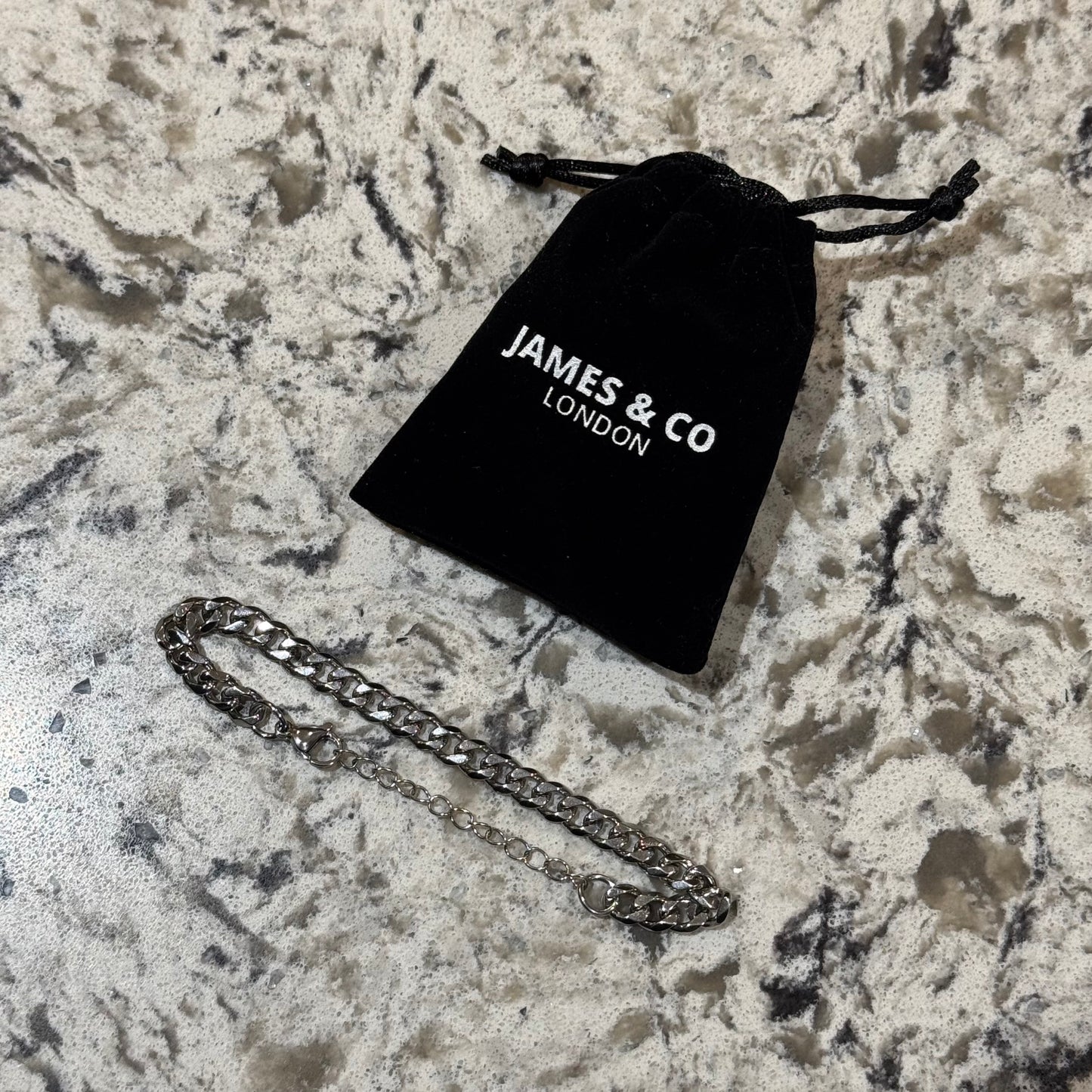 Silver Cuban Link Bracelet