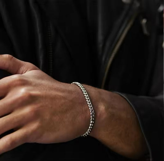 Stainless Steel Cuban Chain Bracelet 5MM - 23cm
