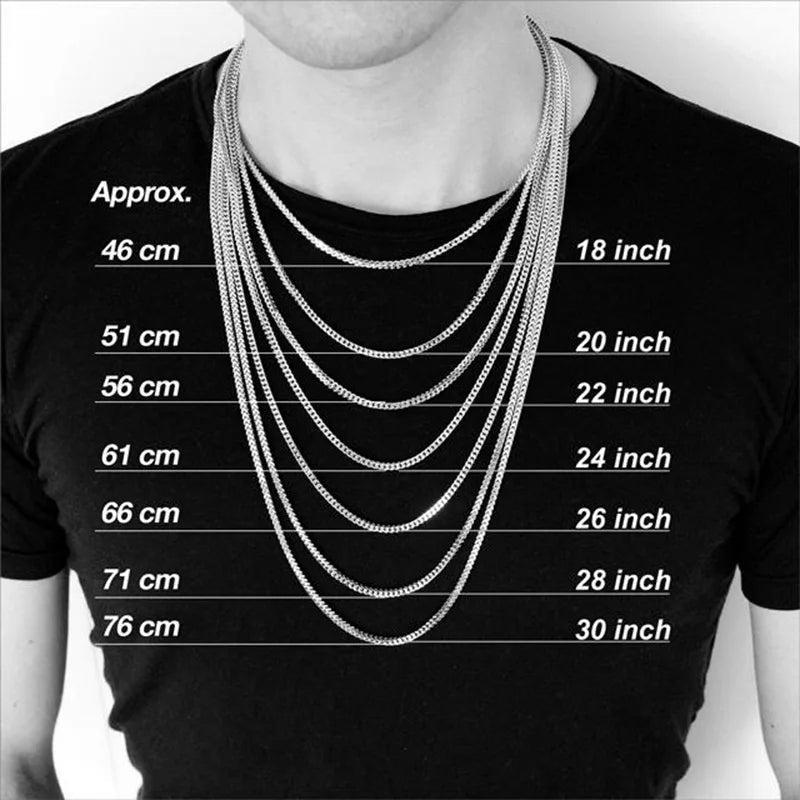 7mm Silver Chain & Bracelet Gift Set