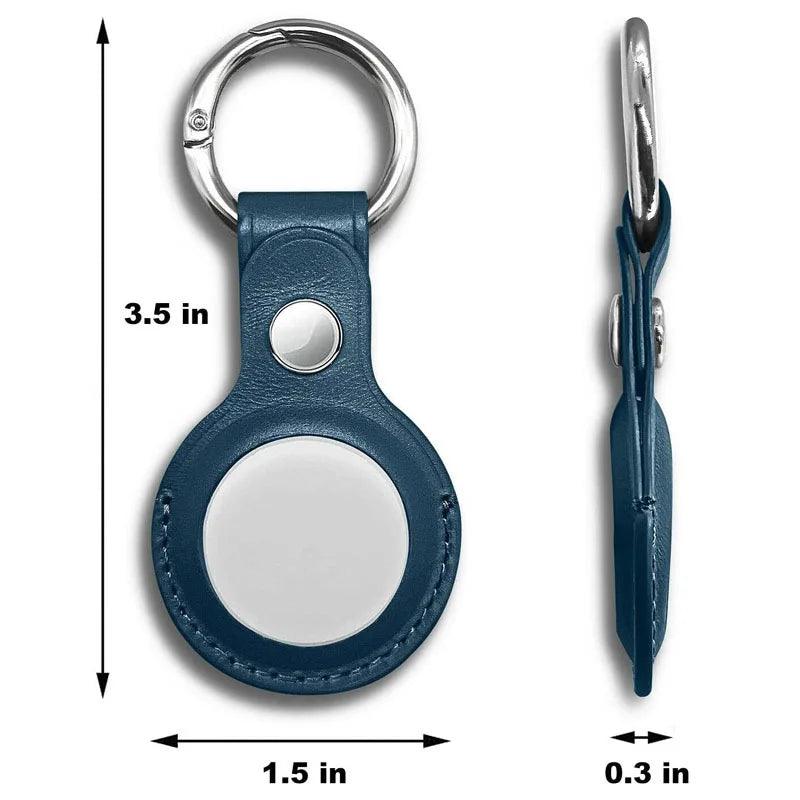 Leather AirTag Keychain Case