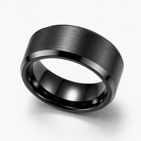 Men’s Stainless Steel Statement Ring, Waterproof, Tarnish Resistant