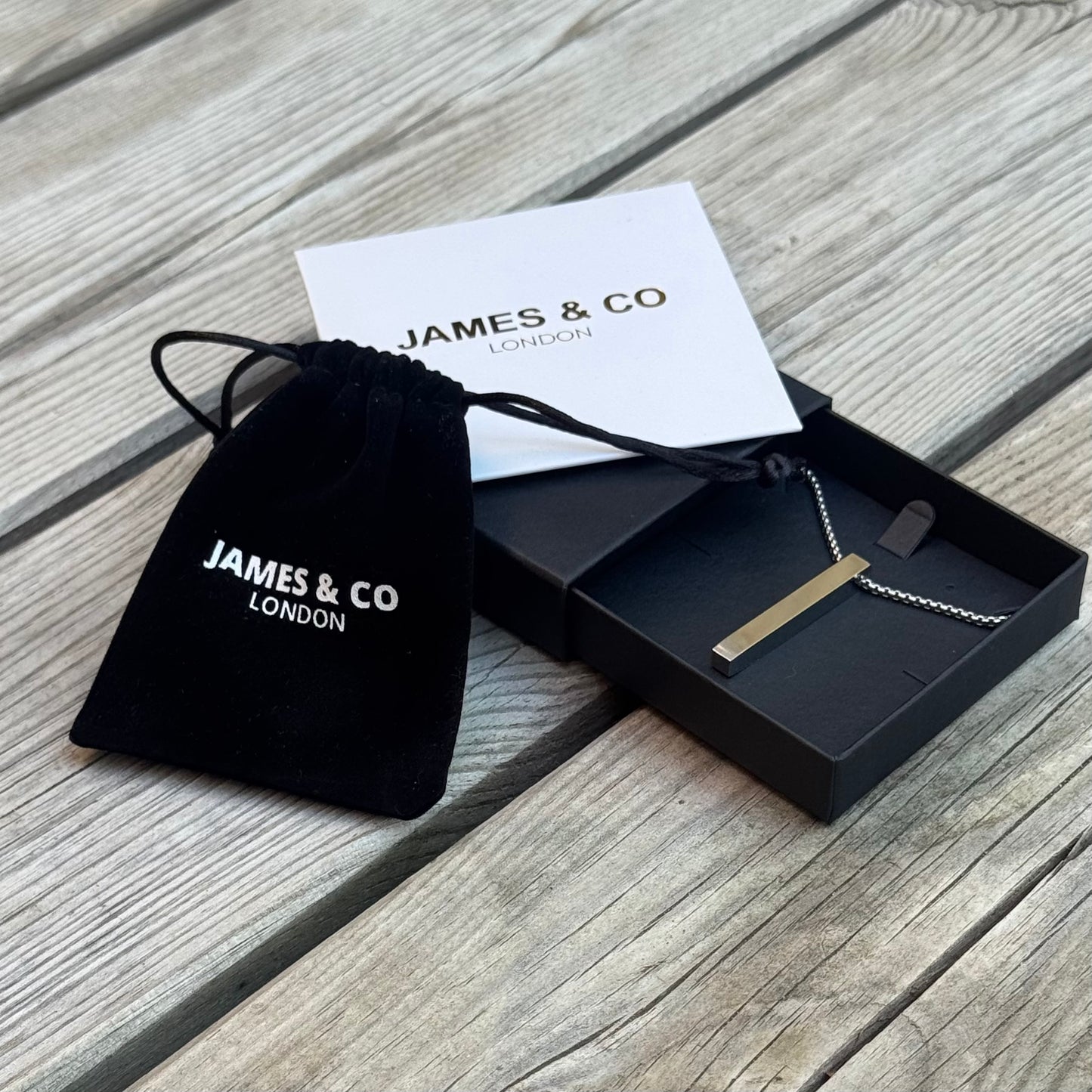 Classic Rectangle Pendant Necklace