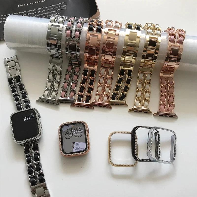 Women's Exquisite Metal Strap for Apple Watch