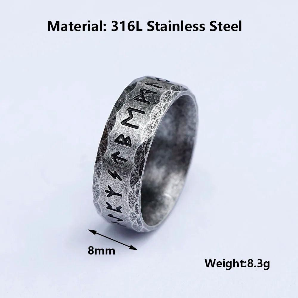 Men's 316L Stainless Steel Viking Ring