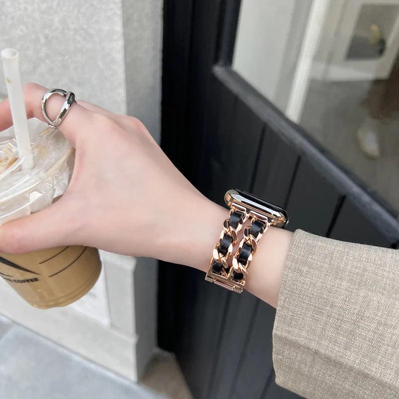 Women's Exquisite Metal Strap for Apple Watch