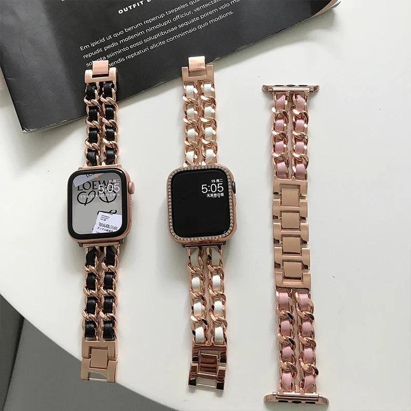 Women's Exquisite Metal Strap for Apple Watch