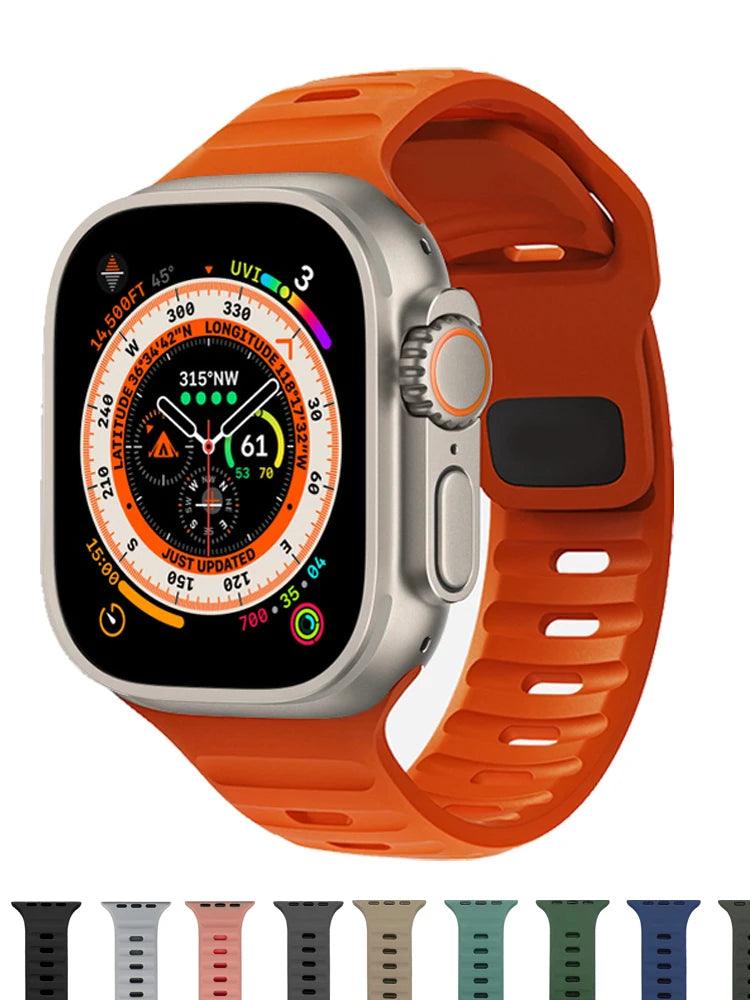 Soft silicone apple watch bands 2025