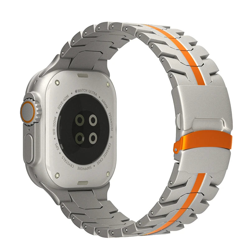 Titanium Apple Watch Band - Titanium Orange