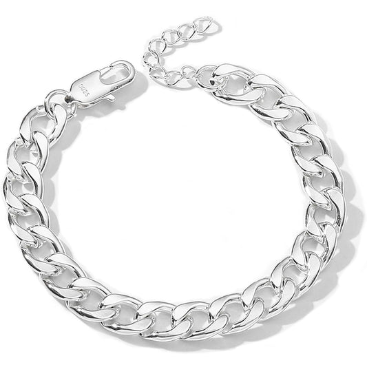 925 Sterling Silver Cuban Link Bracelet