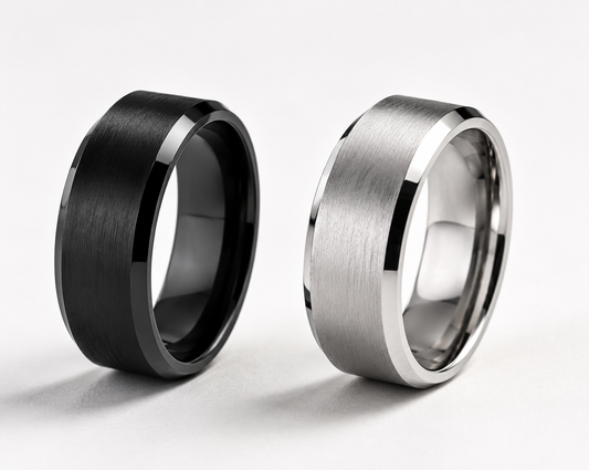 Men’s Stainless Steel Statement Ring, Waterproof, Tarnish Resistant