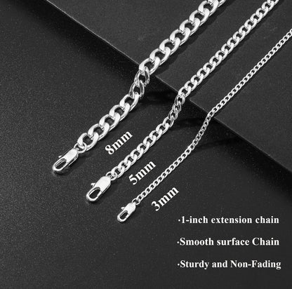 925 Sterling Silver Cuban Link Bracelet