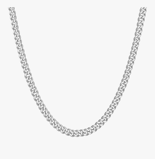 Chaîne cubaine en argent | 8 mm