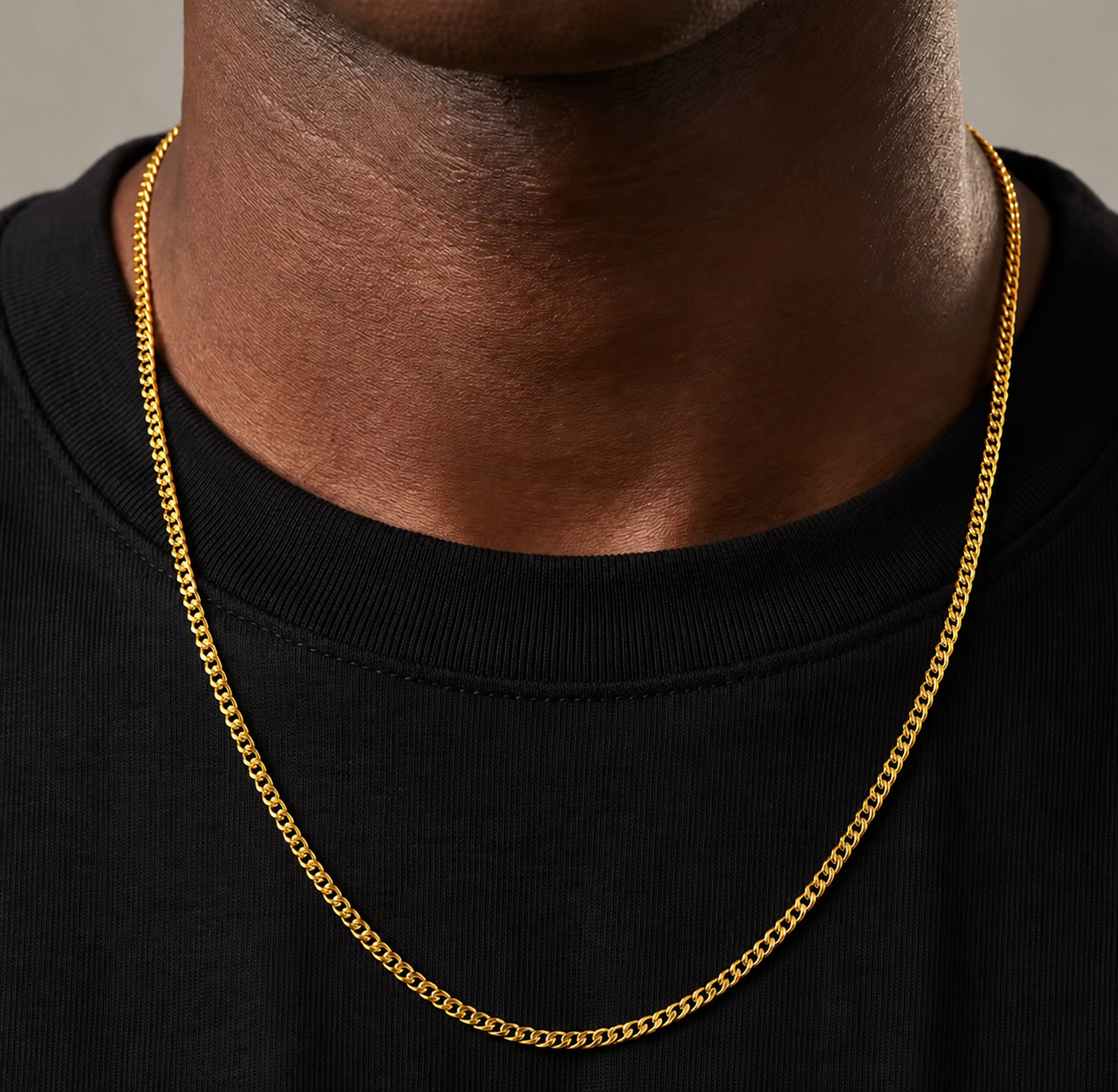 Cuban Chain (Gold) | 3mm