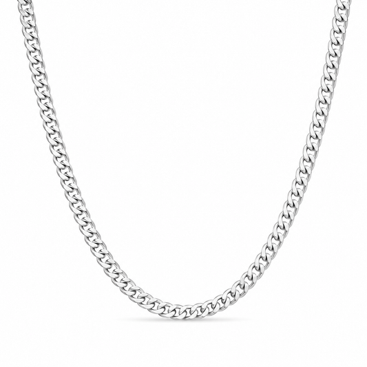 Silver Chain & Bracelet Set | 7mm