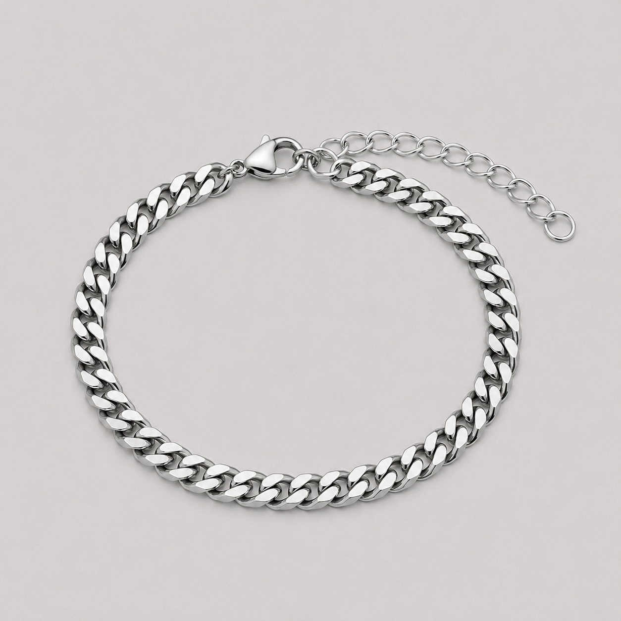 Cuban Link Bracelet (Silver)