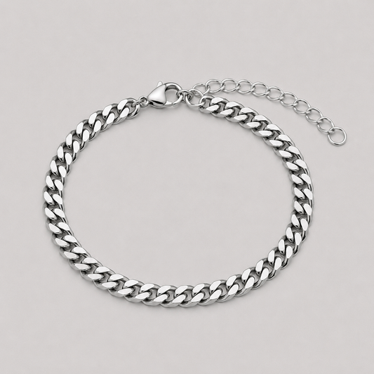 Cuban Link Bracelet (Silver)