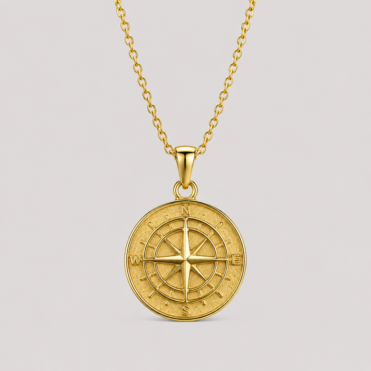 Compass Pendant (Gold)