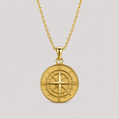 Compass Pendant (Gold)