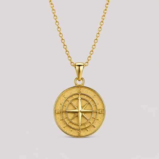 Compass Pendant (Gold)