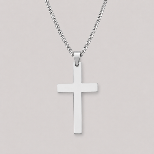 Stainless Steel Cross Necklace Crucifix Pendant