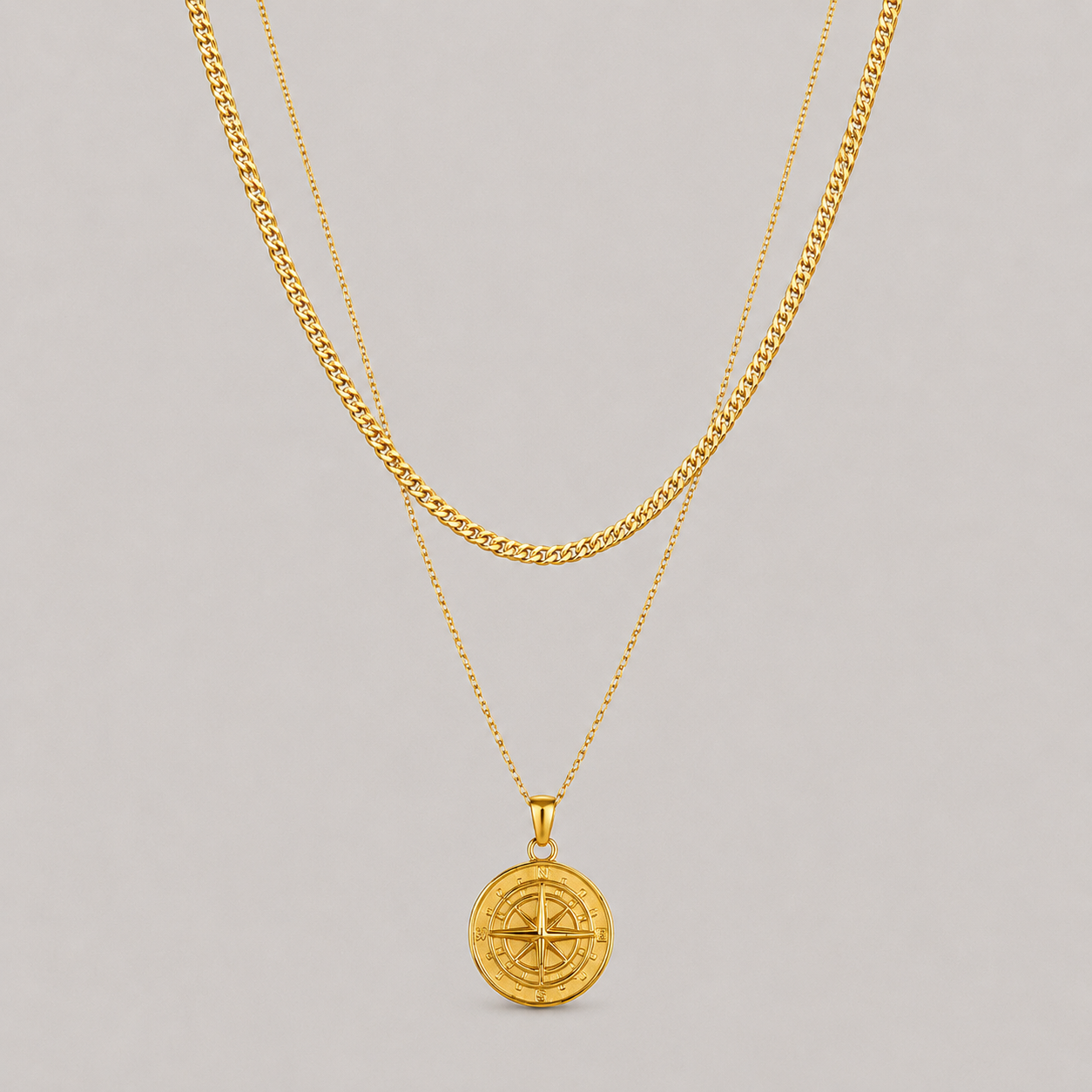 Compass Pendant (Gold Set)