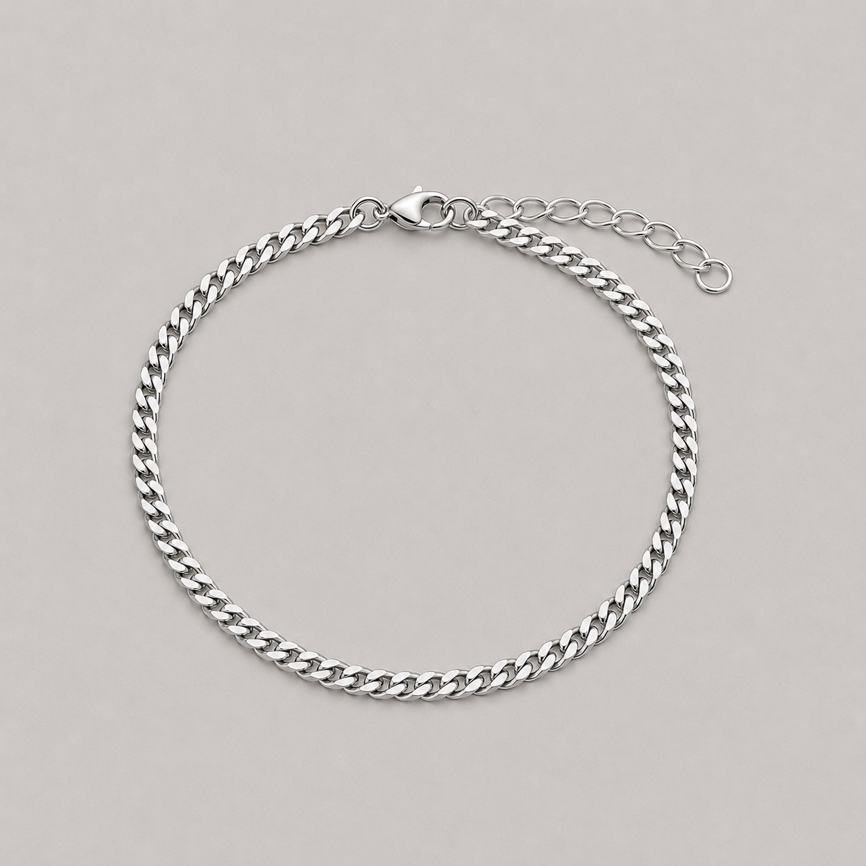 Cuban Link Bracelet (Silver)