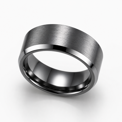 Men’s Stainless Steel Statement Ring, Waterproof, Tarnish Resistant