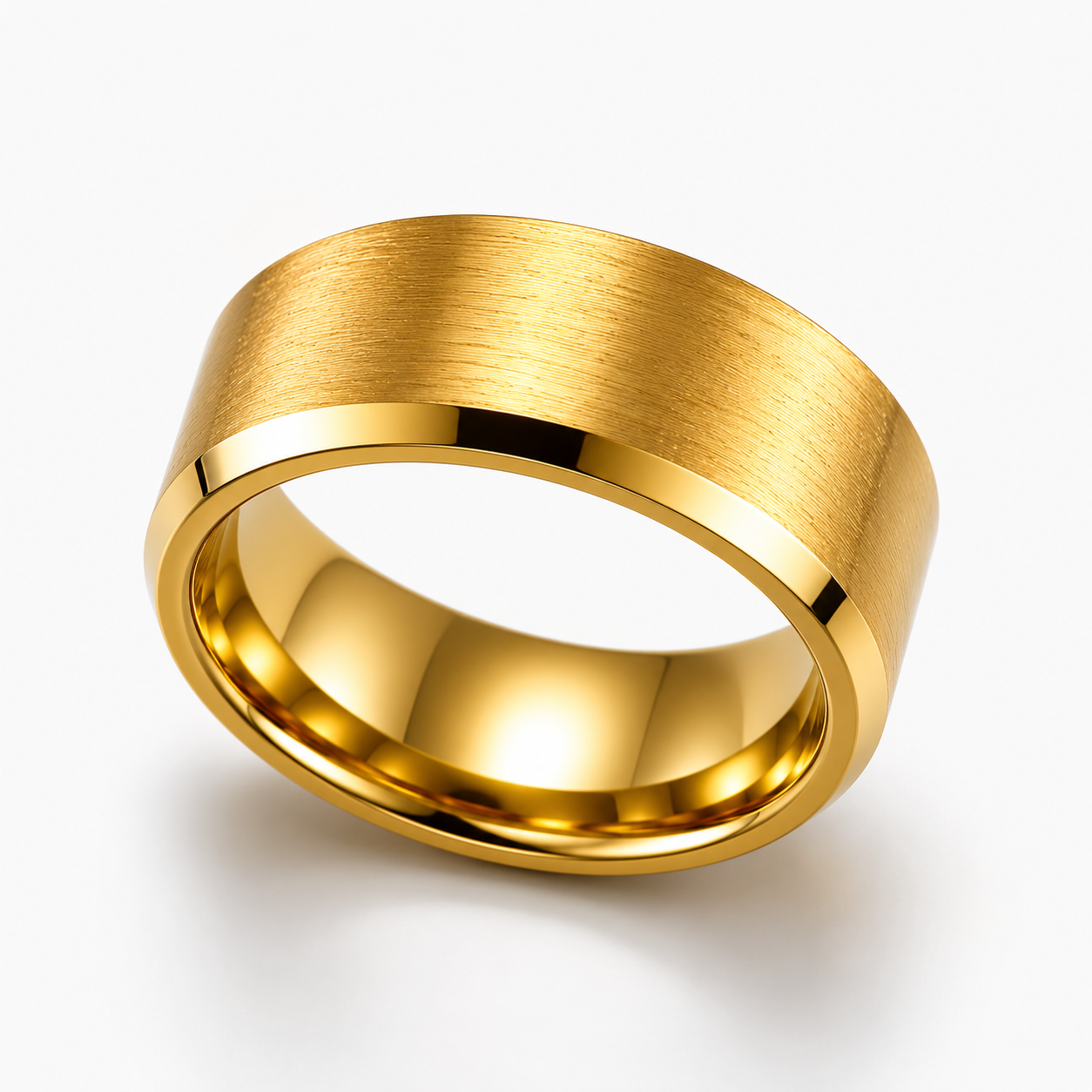 Men’s Stainless Steel Statement Ring, Waterproof, Tarnish Resistant
