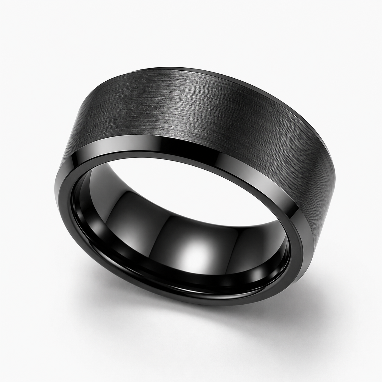 Men’s Stainless Steel Statement Ring, Waterproof, Tarnish Resistant