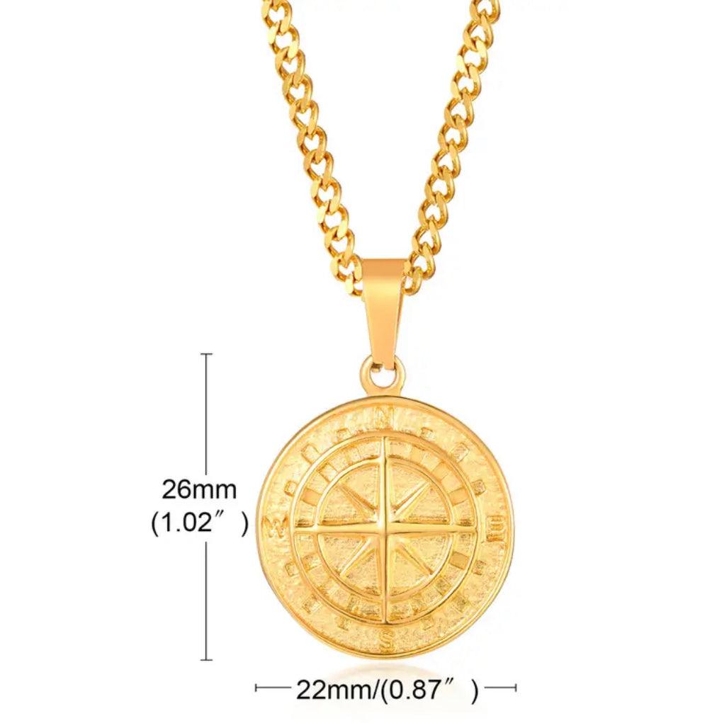 Compass Pendant (Gold Set)